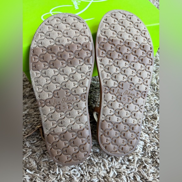 Sam Edelman Brown and Green Strappy Sandals - Picture 4 of 6